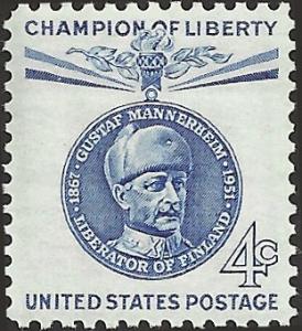 # 1165 MINT NEVER HINGED BARON GUSTAF MANNERHEIM