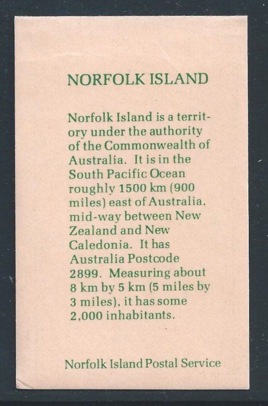 Norfolk Island #501a NH Ham Radio - Complete Booklet of 10