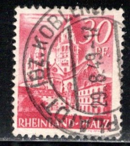 Germany - under French occupation Scott # 6N25, used