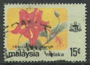 STAMP STATION PERTH Malacca #85 Flower Type State Crest Used  1979