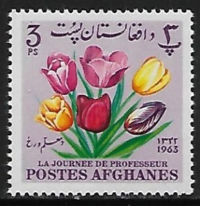 Afghanistan # 671A - Teachers Day - Tulips - MNH.....{BLW22}