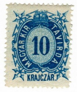 (I.B) Hungary Telegraphs : Magyar Kir Tavirda 10kr