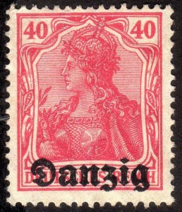 1920, Danzig 40pfg, MNG, Sc 6, Mi 6