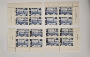 Canada 1967 Centennial Definitives  #464 MS Of Plate #2 Blocks MNH