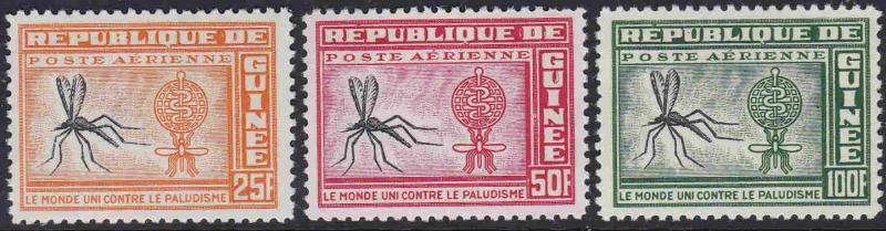 Guinea #C29-31 F-VF Mint NH ** Malaria Eradication