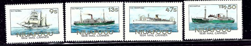 Tonga-Niuafo'ou 56-59 MNH 1985 Mail Ships    (ap2303)