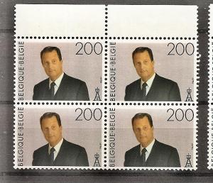 Belgium 1532 MNH 1995 200fr King Albert Defin.Block