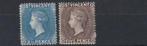 ST VINCENT  1897    S G 61 - 62  SET OF 2     MH