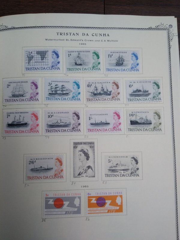 collection on pages Tristan da Cunha 1960-69 PT: CV $211
