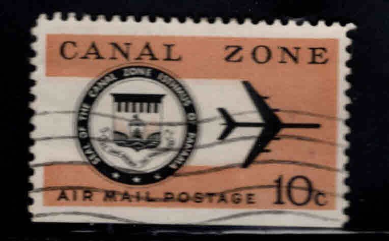 Canal Zone Scott C48 used airmail stamp