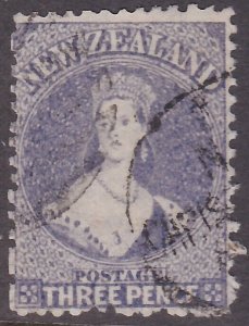 NEW ZEALAND 1864 Chalon 3d perf 12½ SG117 fine used........................A5363