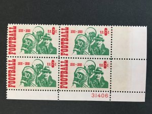 Scott # 1382 Intercollegiate Football, MNH Plate Block of 4