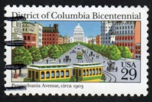 SC# 2561 - (29c) - District of Columbia Bicentennial, used single