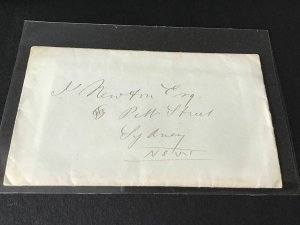 Newton Esq New South Wales stampless  stamps cover Ref R28724