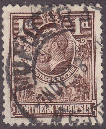 Northern Rhodesia 2 Giraffe & Elephants 1925