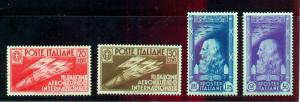 ITALY #345-8  MINT LH  CV $166.00  Intl Aeronautical Salon