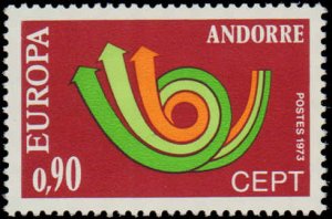 Andorra French Administration #219-220, Complete Set(2), 1973, Europa, Never ...