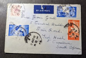 1948 England Airmail Cover Streatham London to Fish Hock Capetown South Africa