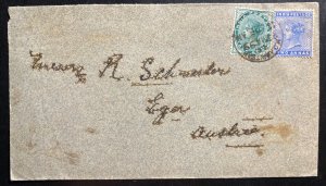 1899 Amritsar India cover To Eger Bohemia Moravia Sea Post Office