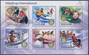 Togo 2011 MNH Rotary International Stamps Handicap Intl Sports Basketball 6v M/S