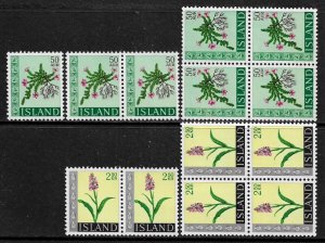 Iceland #393-4 MNH Set - Flowers - Wholesale Lot