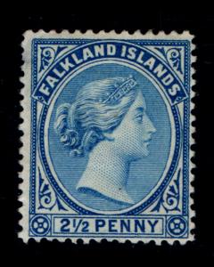 VINTAGE: FALKLAND ISLANDS 1894 OGMHR,ADH,THIN SCT # 15 $ 45 LOT# VSASFLK1894UD