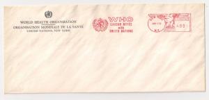 United Nations: WHO liason office meter stamp Proof (.00) on cover 1962