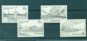 Singapore - Sc# 449-52. 1985 Bridges. MNH $3.15.