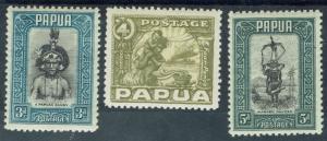 PAPUA 1932 PICTORIAL 3D 4D AND 5D