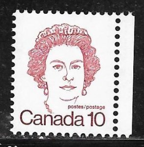 Canada 593A: 10c Elizabeth II, single, MNH, VF