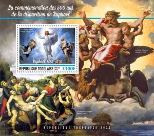 Togo - 2020 Italian Artist Raphael - Stamp Souvenir Sheet - TG200371b