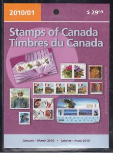 Canada Mint Never Hinged January-March 2010 New Issue Stamps