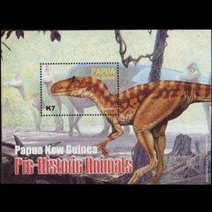 PAPUA NEW GUINEA 2004 - Scott# 1112 S/S Dinosaur NH