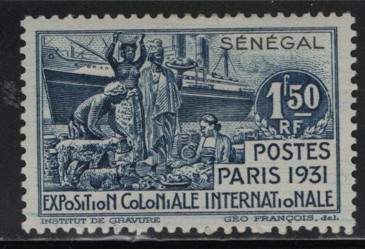 SENEGAL, 141, HINGED, 1931, COLONIAL EXPOSITION ISSUE