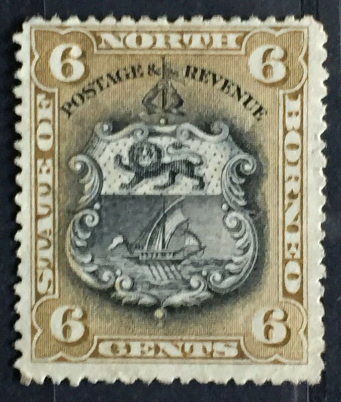 1894 NORTH BORNEO 6c MH SG#73 M2639