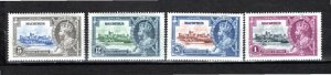 Mauritius 1935 MNH Sc 204-7