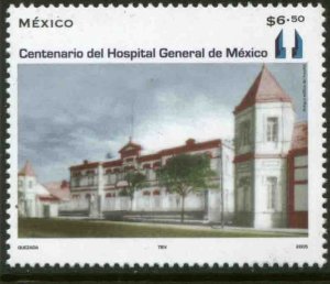 MEXICO 2437, MEXICO CITY GENERAL HOSPITAL CENTENNIAL. MINT, NH. VF.