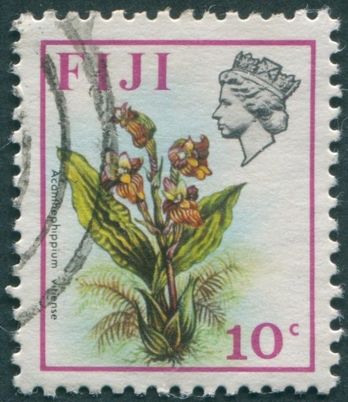 Fiji 1972 10c Acanthethippium vitiense SG442 used