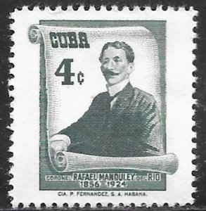 Cuba 575: 4c Col. Manduley del Rio, used, VF