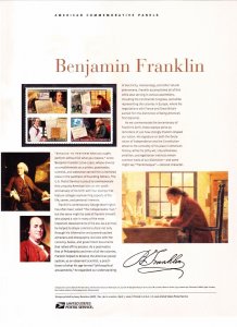 USPS Commemorative Panel 761 #4021-#4024 Benjamin Franklin 300th Block/4 2006