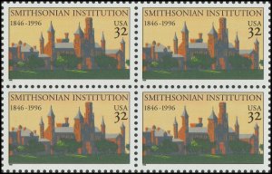 US 3059 Smithsonian Institution 32c block 4 MNH 1996