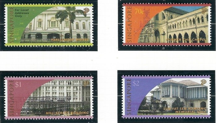 Singapore 882-85 MNH 1998 Historical Buildings (ap7943)