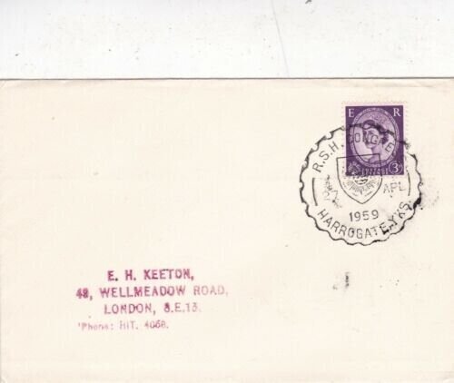 GB 1959 Health Congress Harrogate cover Special cancel typed VGC