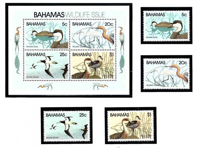 Bahamas 492-95a MNH 1981 Bahama Ducks