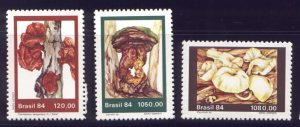 Brazil 1955-7 MNH Mushrooms
