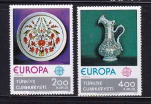 Turkey stamps #2025 & 2026, MVLH OG