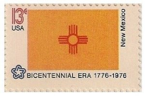 US 1679 State Banners New Mexico 13c single MNH 1976