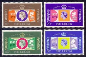 St. Lucia Sc# 414-7 MNH Silver Jubilee