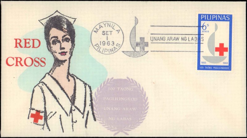 Philippines, Worldwide First Day Cover, Red Cross, Medical