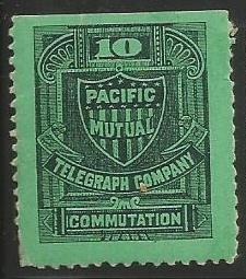 U.S. Scott #13T4 Telegraph Stamp - Used Single